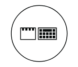 Keyboard and palm rest icons